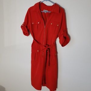 Shelby & Palmer Red Shirtdress
